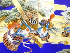 アンティーク　武具模様男児着物